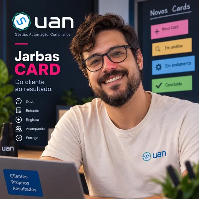 Jarbas CARD: Transforma uma conversa em um card bem descrito.