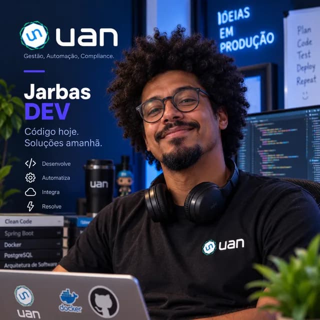 Jarbas DEV, o agente de IA desenvolvedor da uan®